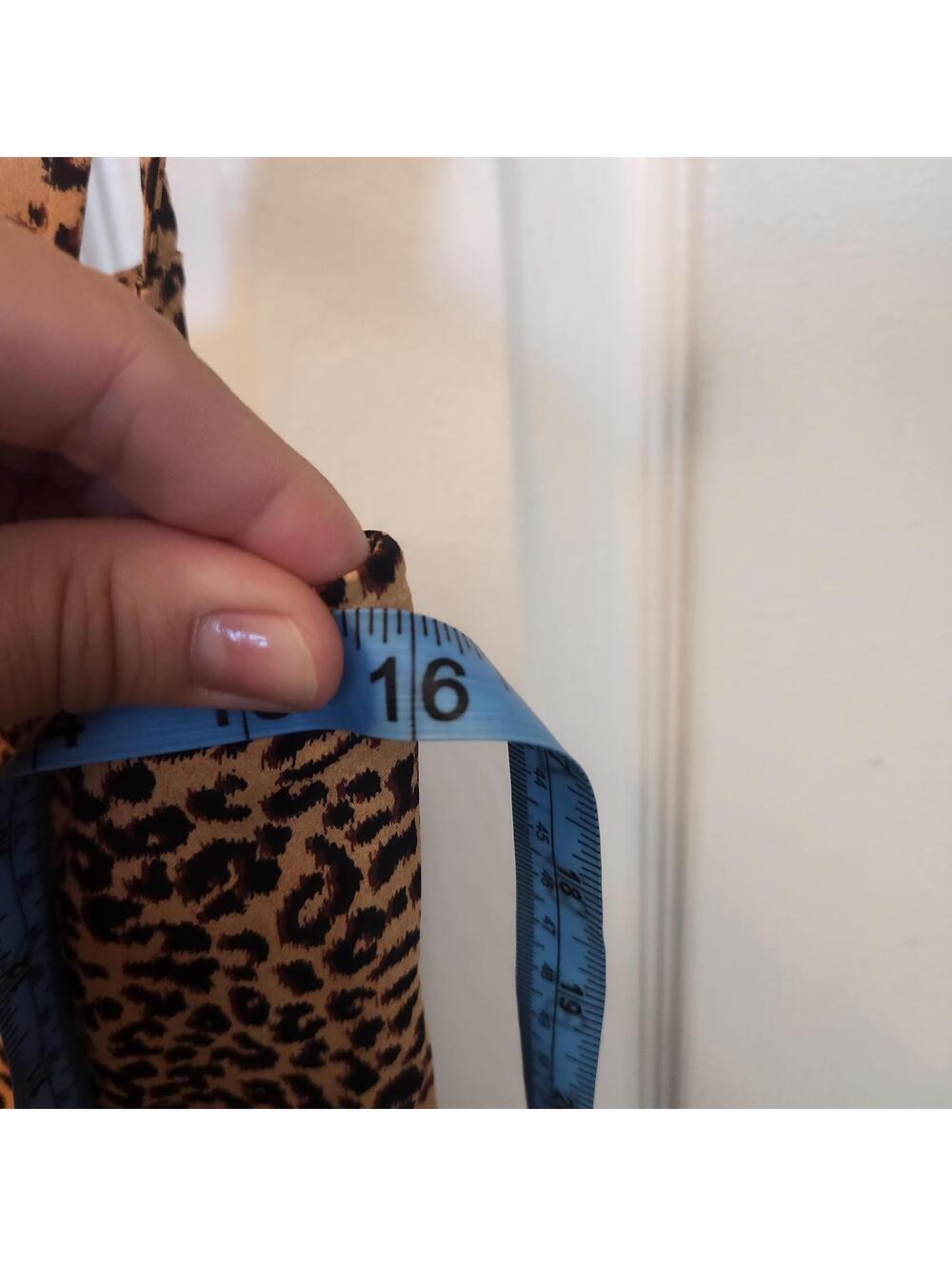 BP Leopard Print Mini Dress with Wide Straps- Size Small - Picture 3 of 6